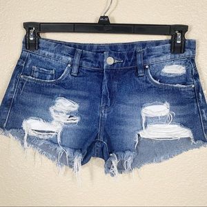Blank NYC Distressed Jean shorts size 25 EUC